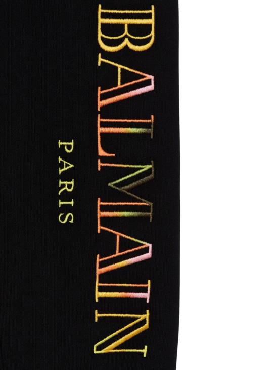 25SS [키즈] 발망 스트레이트 팬츠 BW6Q90K Z0081930MC BLACK - BALMAIN