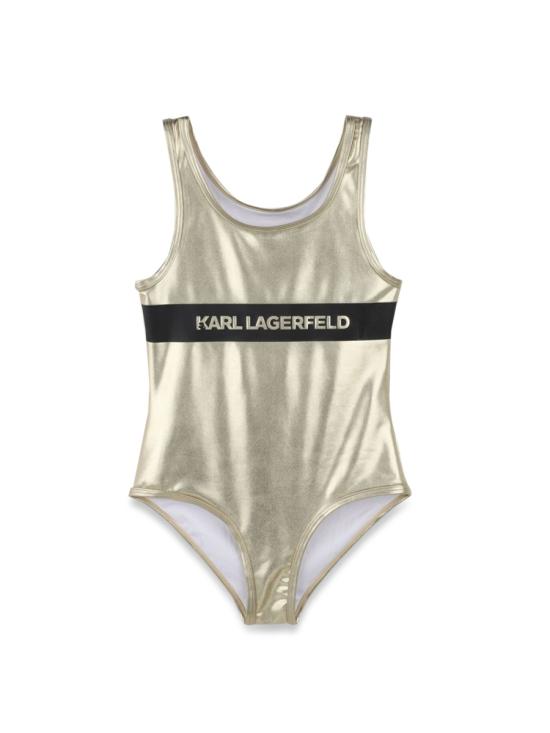 25SS [키즈] 칼라거펠트 원피스 수영복 Z30442K 576 SILVER