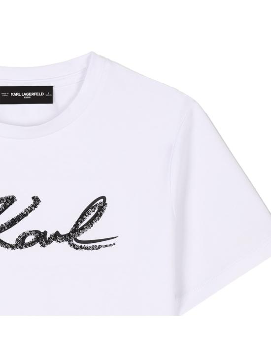 25SS [키즈] 칼라거펠트 티셔츠 Z30485K 10P WHITE - KARL LAGERFELD