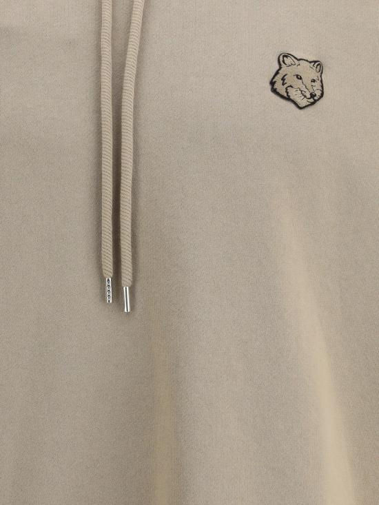 25FW 메종키츠네 폭스 헤드 오버사이즈 후드 티셔츠 PM00706KM0340 0302 BEIGE - MAISON KITSUNE