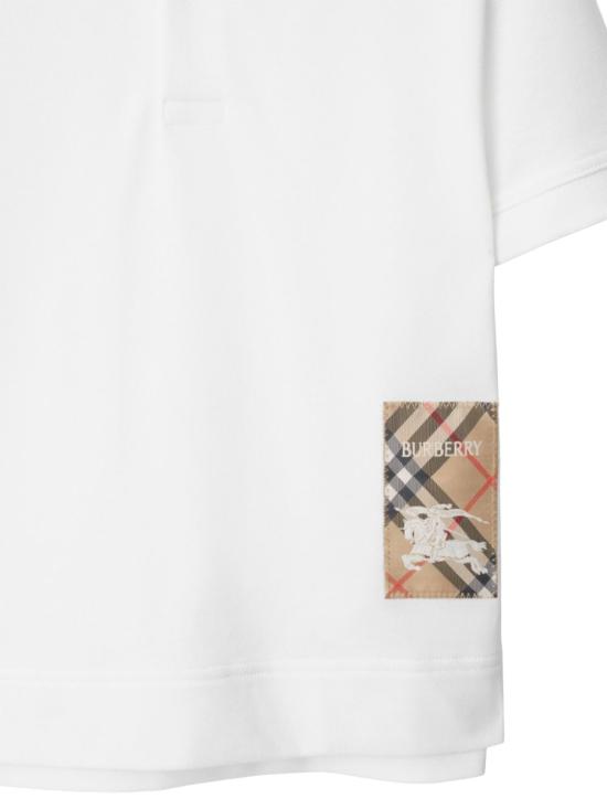 25SS [키즈] 버버리 폴로 셔츠 8105080K A1464 WHITE - BURBERRY
