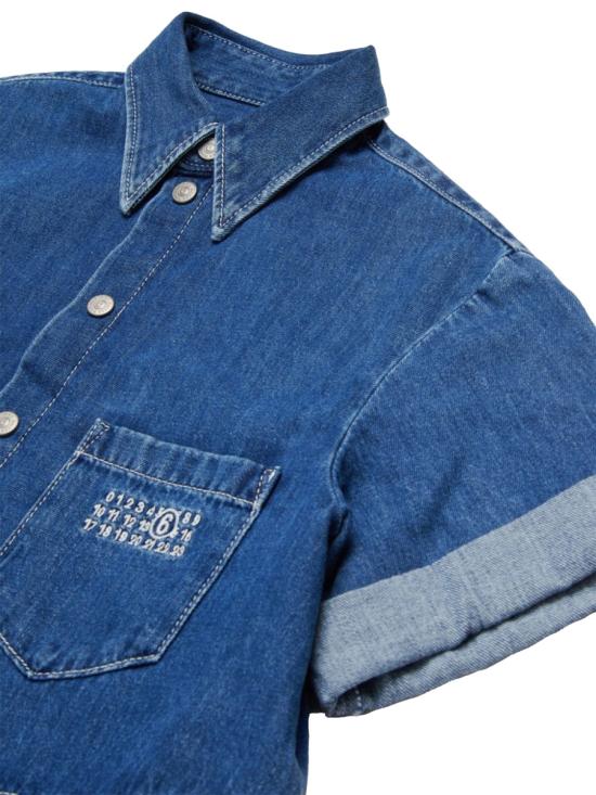 25SS [키즈] MM6 메종마르지엘라 셔츠 M60763K MM04SM601 BLUE - MM6 MAISON MARGIELA