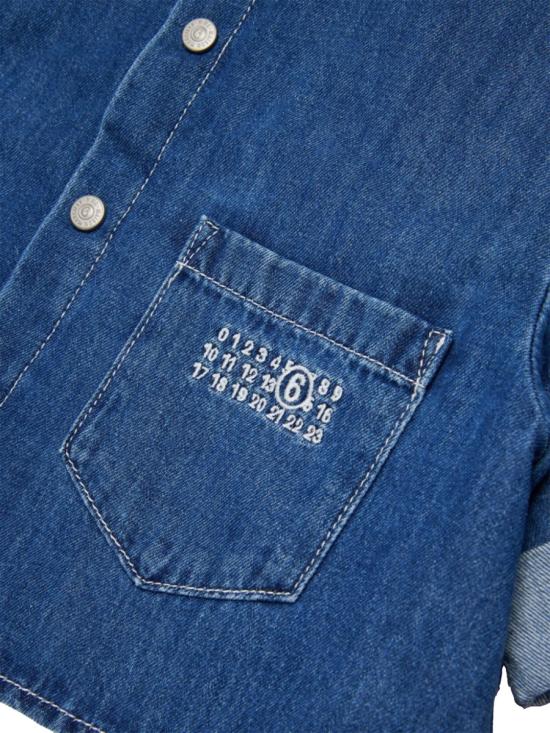 25SS [키즈] MM6 메종마르지엘라 셔츠 M60763K MM04SM601 BLUE - MM6 MAISON MARGIELA