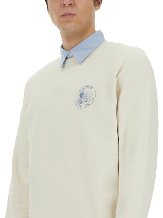 25SS 울리치 긴팔 티셔츠 CFWOSW0268MR UT40258887 IVORY - WOOLRICH