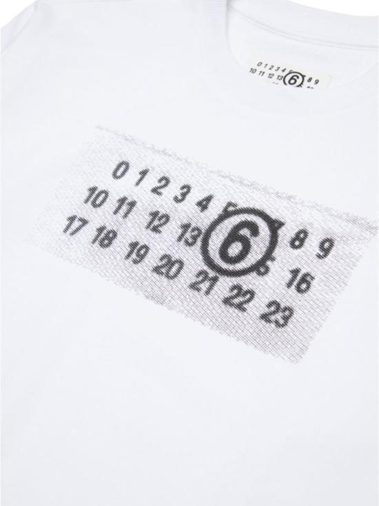 25SS [키즈] MM6 메종마르지엘라 트레이닝 상의 M60796K MM02XM6100 WHITE - MM6 MAISON MARGIELA