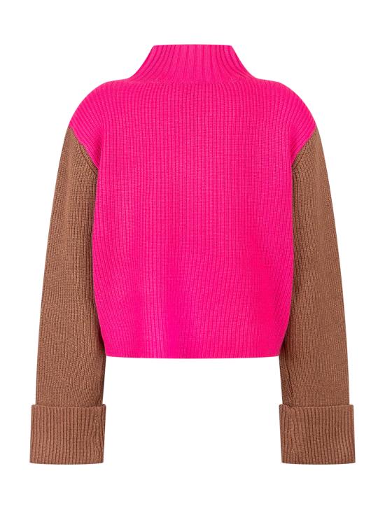 25FW [키즈] 트윈셋 풀오버 252GJ3060S20605 12734 BISCUIT CAMEL ROSE - TWINSET