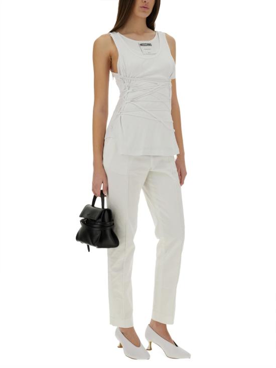 25SS 모스키노 민소매 티셔츠 12060445 0001 WHITE - MOSCHINO