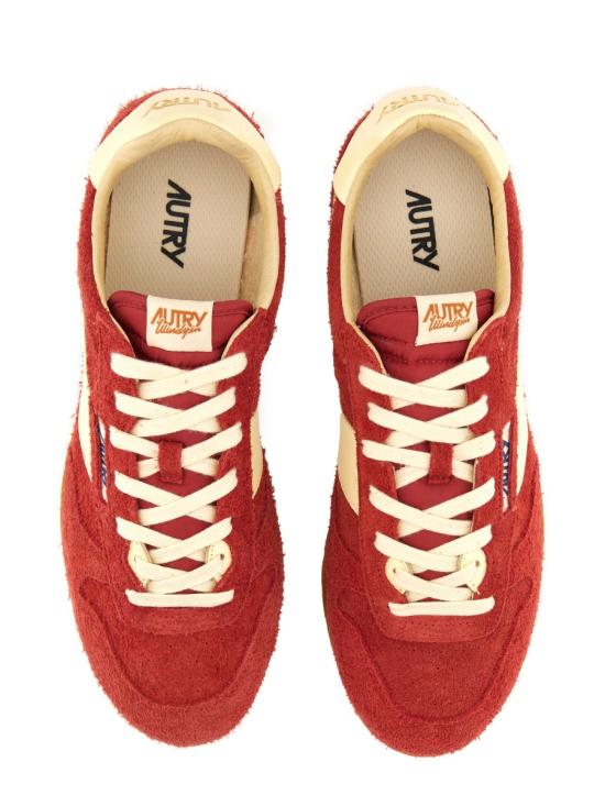 25SS 오트리 윈드스핀 스웨이드 레더 스니커즈 WSLM UB15 RED - AUTRY
