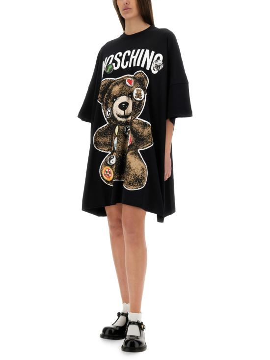 25SS 모스키노 반팔 티셔츠 04400442 1555 BLACK - MOSCHINO