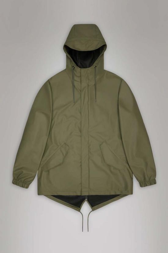  레인스 자켓 마쉬 피쉬테일 재킷