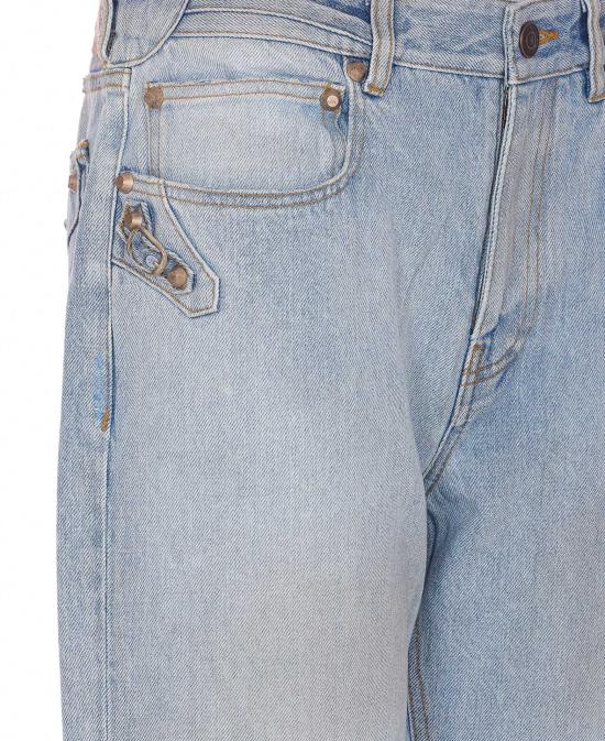 25FW 발렌시아가 스트레이트 팬츠 849953 TTW744200 Blue - BALENCIAGA