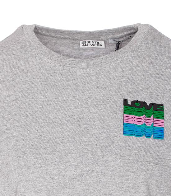 25FW 에센셜앤트워프 반팔 티셔츠 IMASTER SH35 Grey - ESSENTIEL ANTWERP