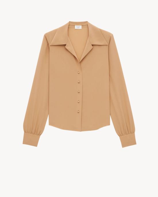 25FW 생로랑 블라우스/셔츠 832281 Y100W8415 NUDE