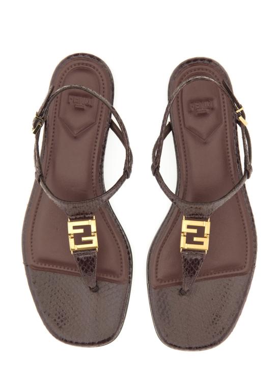 26FW 펜디 F폴드 샌들 8Y8713 AUEEF1SIZ BROWN - FENDI