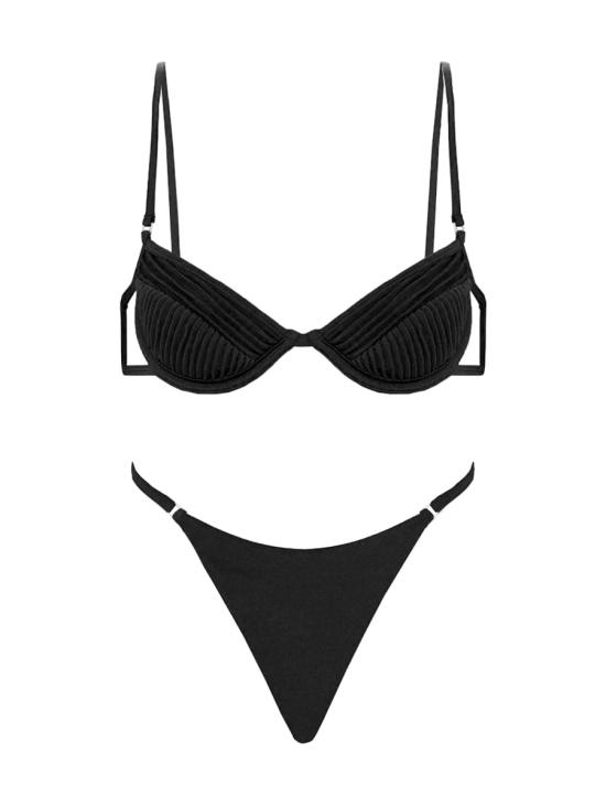 25SS 셀리아 리치우드 비키니 수영복 AMYBIKINI BLACK