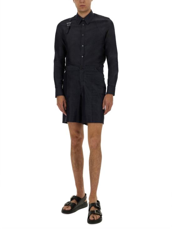 25SS 알렉산더 맥퀸 긴팔 셔츠 828635 QYABM4244 BLUE - ALEXANDER MCQUEEN