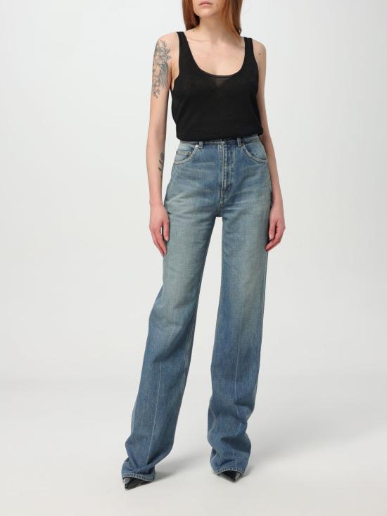 25FW 생로랑 민소매 티셔츠 819010 Y76ZC1001 BLACK - SAINT LAURENT