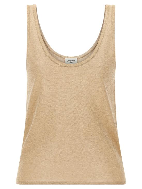 25FW 생로랑 민소매 티셔츠 819010 Y76ZC8045 GOLD