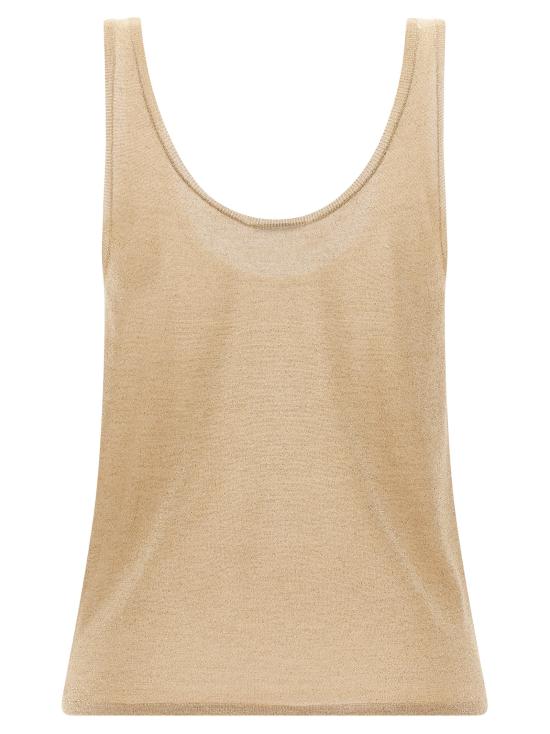 25FW 생로랑 민소매 티셔츠 819010 Y76ZC8045 GOLD - SAINT LAURENT