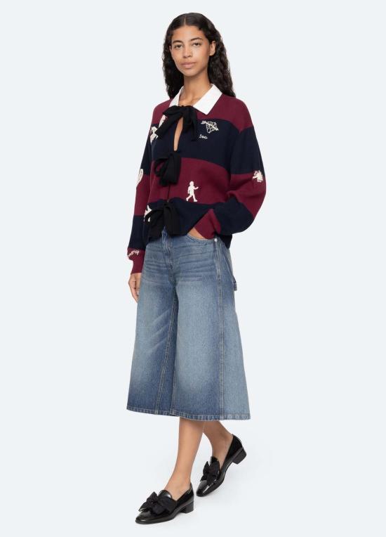  씨뉴욕 데님 팬츠 시 니 리사 퀼로트 블루 - SEA NY