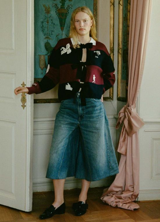  씨뉴욕 데님 팬츠 시 니 리사 퀼로트 블루