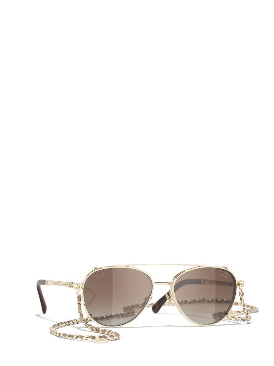 26FW 샤넬 선글라스 CH4292 C429SB PALE GOLD - CHANEL