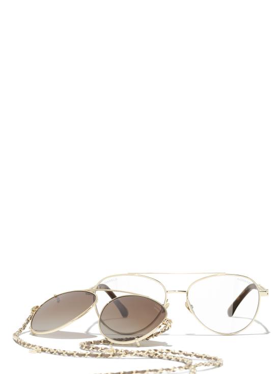 26FW 샤넬 선글라스 CH4292 C429SB PALE GOLD