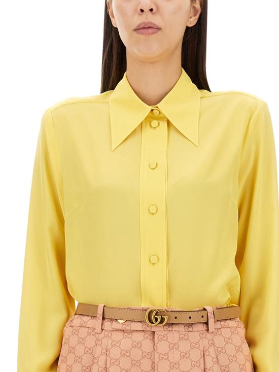 26FW 구찌 라운드 인터로킹 G 코튼 양말 751246 ZAAOG7518 YELLOW - GUCCI