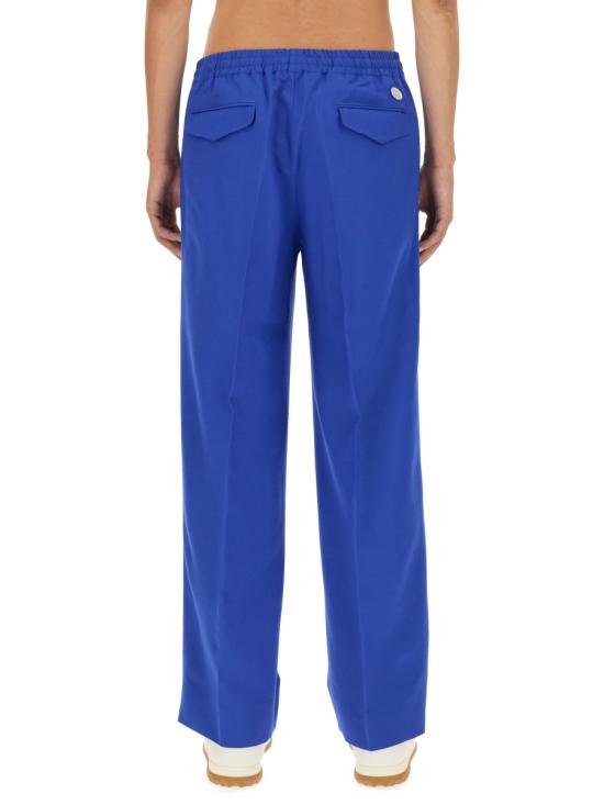 26FW 구찌 인터로킹 GG 로고 울 모헤어 블렌드 팬츠 742766 Z8BI74031 BLUE - GUCCI