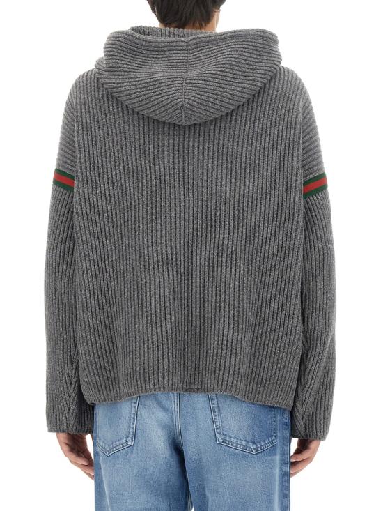 26FW 구찌 울 캐시미어 점퍼 758112 XKDH31160 GREY - GUCCI