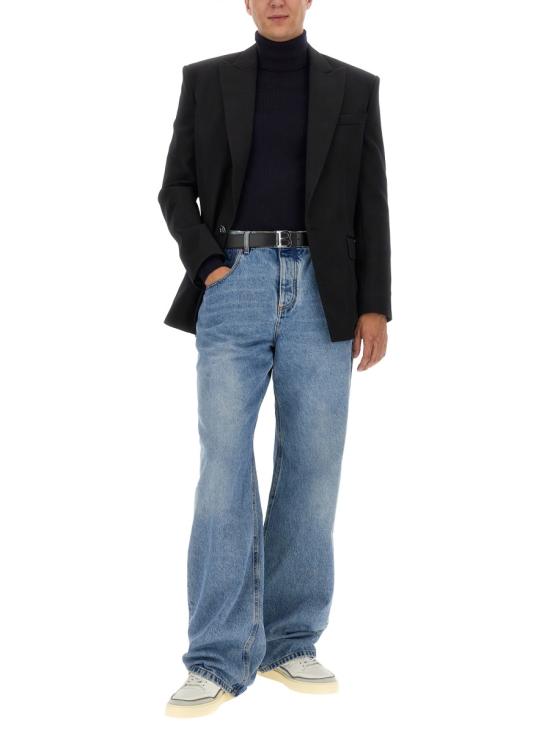  발망 터틀넥 BH1KH015 KE936AE BLUE - BALMAIN