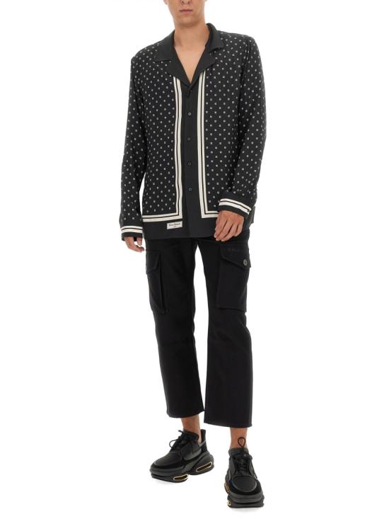  발망 스트레이트 팬츠 BH1PQ006 CE250PA BLACK - BALMAIN