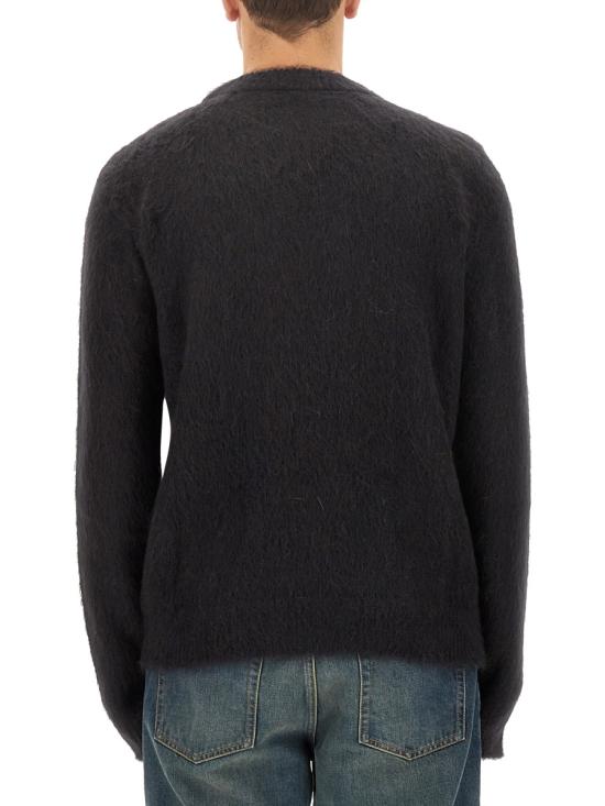  발망 긴팔 티셔츠 BH0KD000 KF38EAB BLACK - BALMAIN