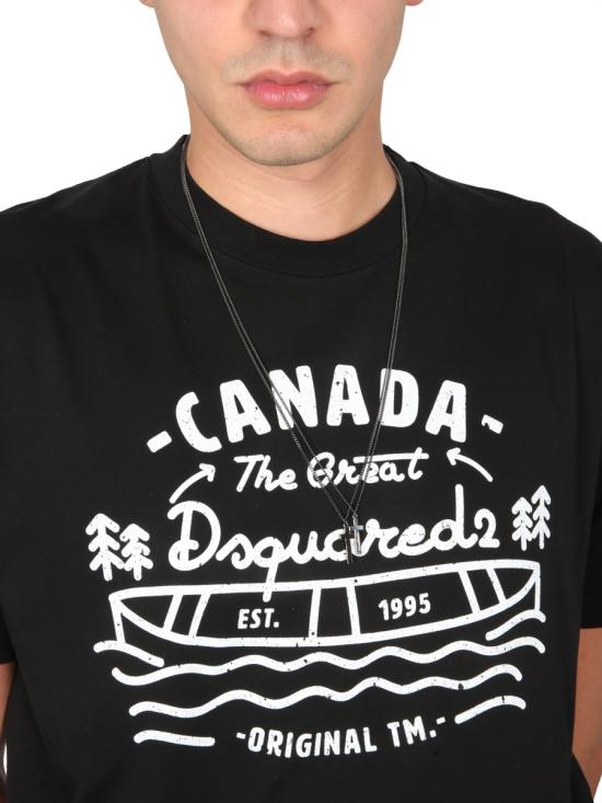  디스퀘어드2 반팔 티셔츠 S74GD1185 S22427900 BLACK - DSQUARED2