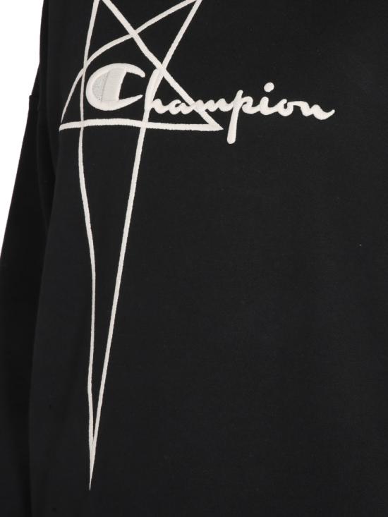 25FW 릭오웬스 x 챔피온 긴팔 티셔츠 CW02C9225 CHFE09 BLACK - RICK OWENS X CHAMPIONS