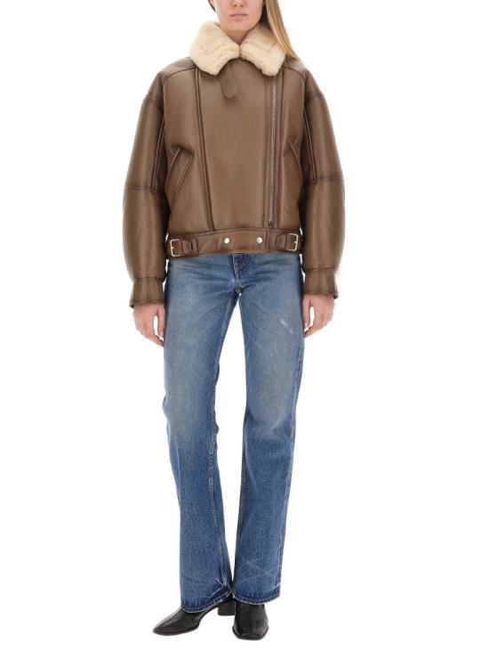 25FW 아크네 스튜디오 가죽 자켓 A70087 CCG BROWN - ACNE STUDIOS