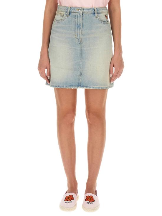  겐조 스커트 FD62DJ274 6B8DS AZURE