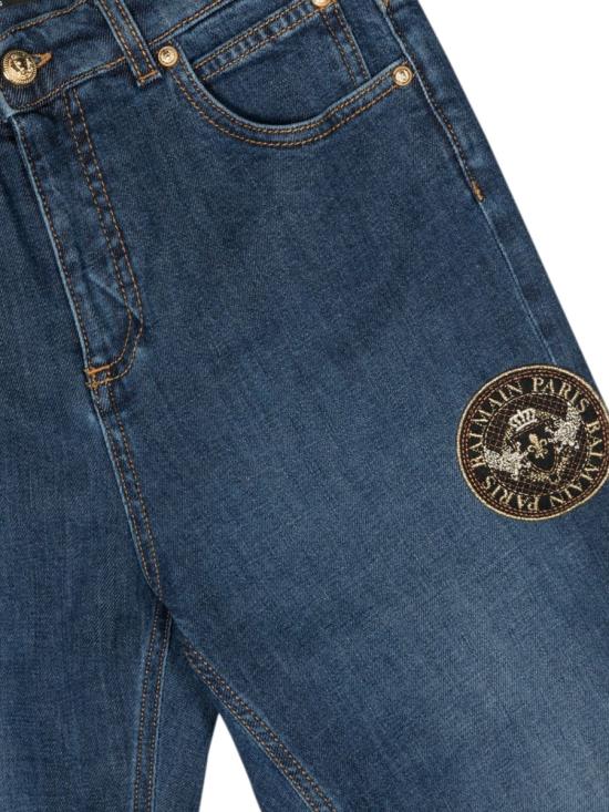  [키즈] 발망 진 BT6Q80K D0038618 DENIM - BALMAIN