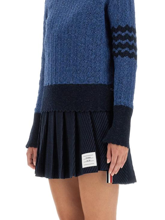  톰브라운 스웨터 FKA480A Y1026435 BLUE - THOM BROWNE