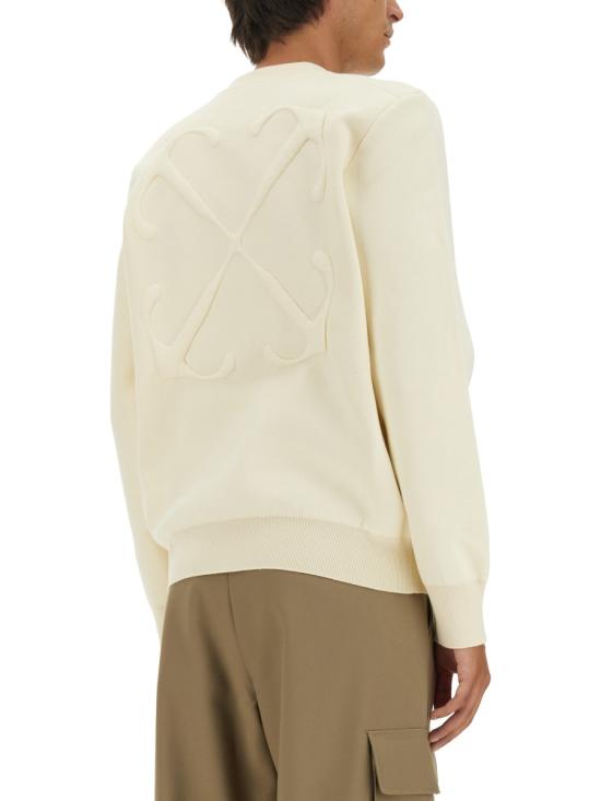 오프화이트 스웨터 OMHE165 F23KNI0010300 WHITE - OFF WHITE