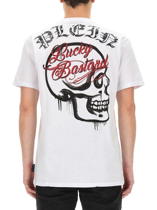  필립 플레인 반팔 티셔츠 MTK6398 PJY002N01 WHITE - PHILIPP PLEIN