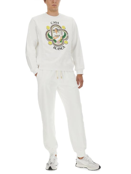  카사블랑카 긴팔 티셔츠 U MF23 JTP 001 01WHITE - CASABLANCA