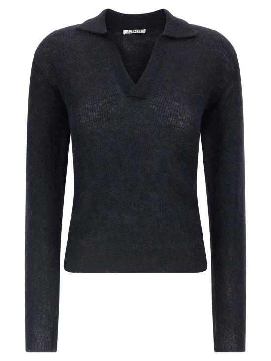 25FW 오라리 폴로 티셔츠 A25AP05AKNAVY Blue