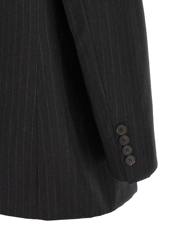 25FW 오라리 수트 세트 A25AJ04BSCHARCOALNAVYSTRIPE Gray - AURALEE