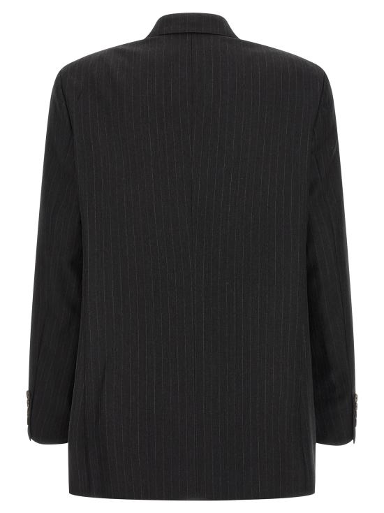 25FW 오라리 수트 세트 A25AJ04BSCHARCOALNAVYSTRIPE Gray - AURALEE