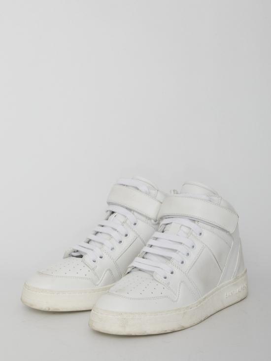 25FW 생로랑 뮬/슬리퍼 7573180 0N009030 WHITE - SAINT LAURENT