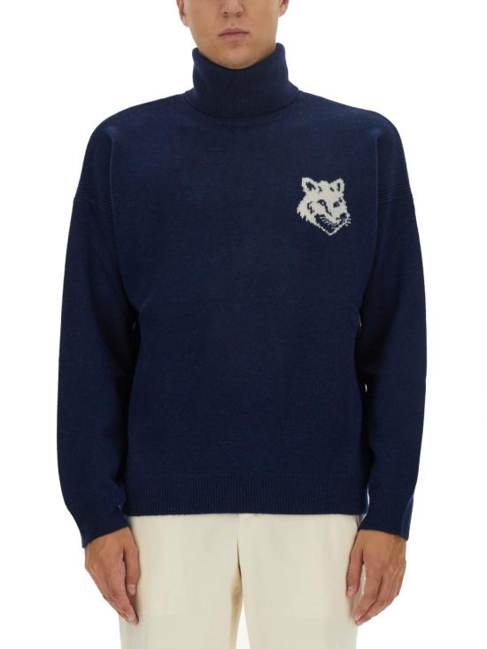  메종키츠네 스웨터 LM00820KT1063 INKBLUE