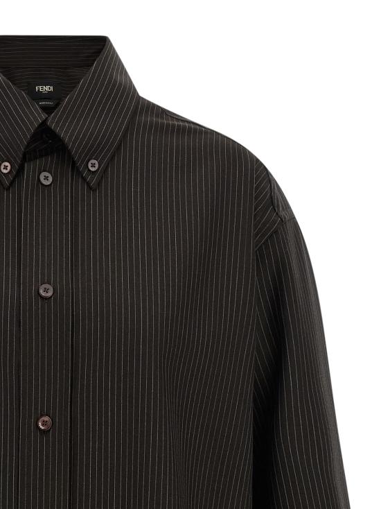 25FW 펜디 긴팔 셔츠 FS1332AVK1F0DHP Brown - FENDI