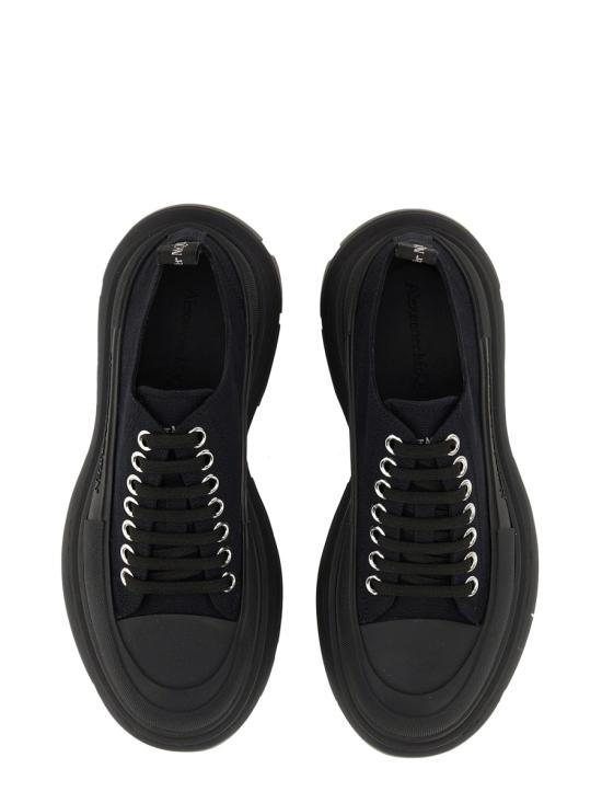 26FW 알렉산더 맥퀸 트레드 슬릭 레이스업 슈즈 697072 W4MV21000 BLACK - ALEXANDER MCQUEEN