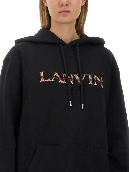  랑방 긴팔 티셔츠 RW HO0019 J209 A2310 BLACK - LANVIN